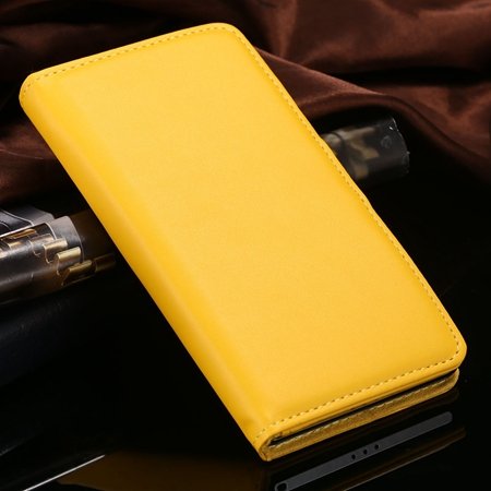 For Xperia Z2 Stand Wallet Case Vintage Luxury Plain Pu Leather Ca 32271440290-6-Yellow