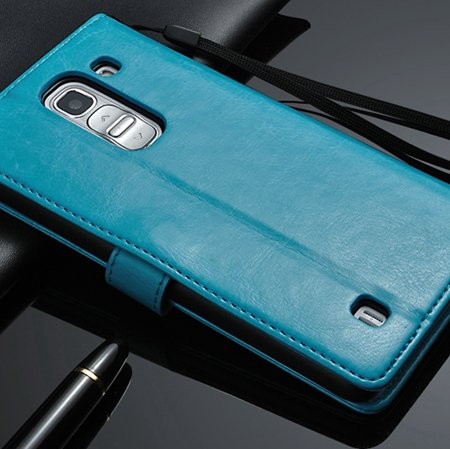 G2 Retro Luxury Pu Flip Leather Case For Lg G2 Optimus D801 Wallet 32283684355-4-Blue