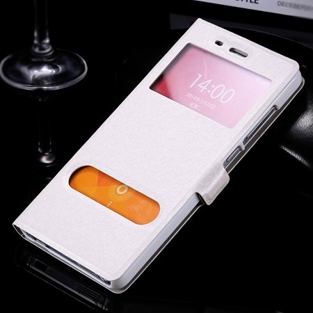 For Xiaomi4 Smart Cell Phone Cases Luxury Soft Slim Silk Pu Leathe 32283773119-2-Sliver