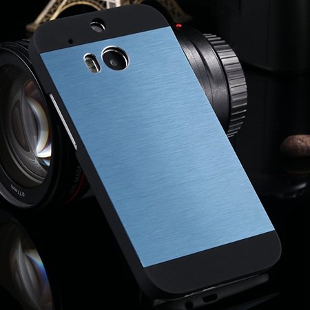 Deluxe Retro Aluminum Metal Case For Htc One M8 Electroplate Chrom 1927099860-2-dark navy