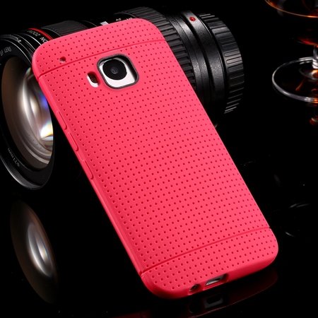 M9 Case Cute Polka Dot Silicone Soft Case For Htc One M9 Handy Sim 32305722338-6-Hot Pink