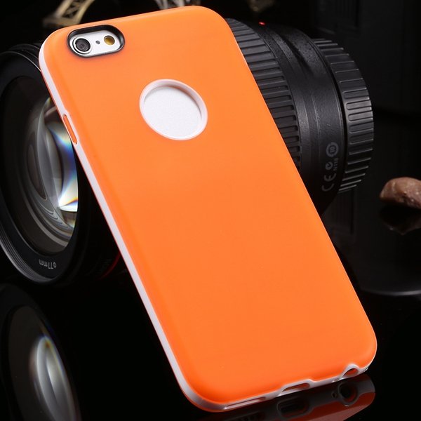 2014 Latest Clear Crystal Case For Iphone 6 4.7'' Back Cover Trans 2041371747-10-orange