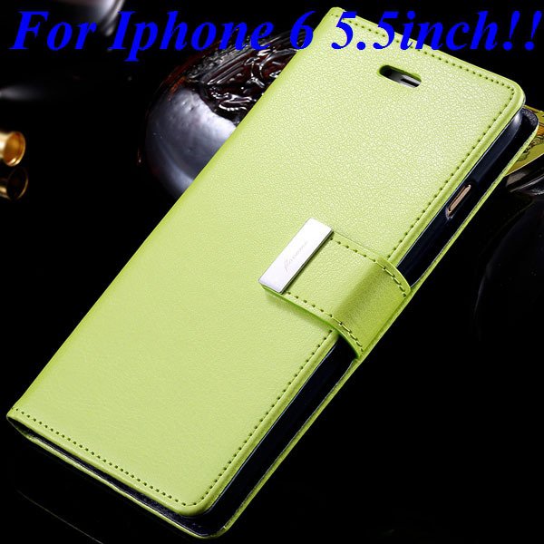 I6/6 Plus Luxury Original Brand Case Pu Leather Cover With Card Ba 32275986058-9-green for plus