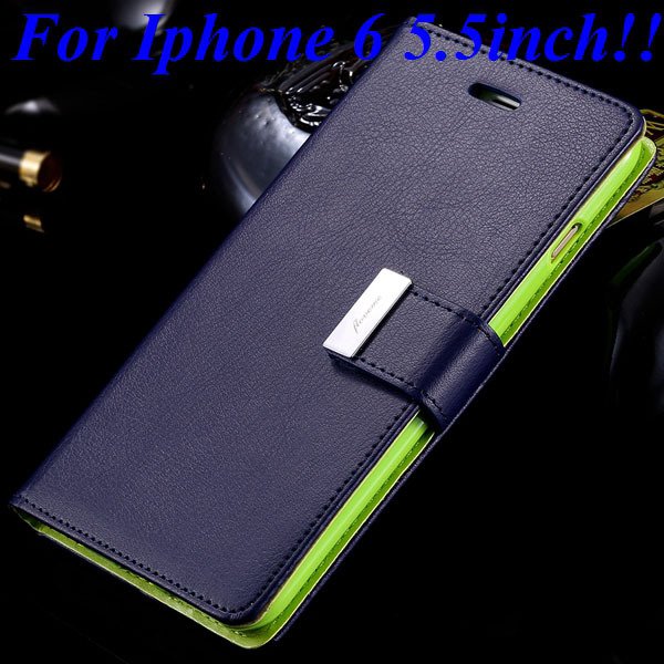 I6/6 Plus Luxury Original Brand Case Pu Leather Cover With Card Ba 32275986058-10-blue for plus