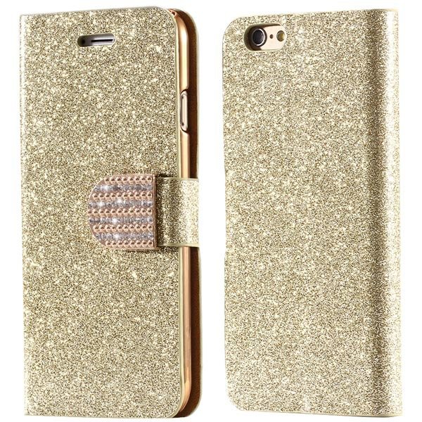Bling Diamond Leather Case For Iphone 6 Plus 5.5Inch Full Wallet P 32246675389-2-gold