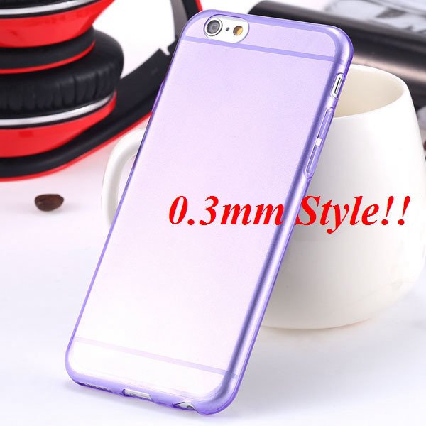 Latest Flexible Soft High Transparent Case For Iphone 6 4.7'' Clea 2042995313-11-Thin purple