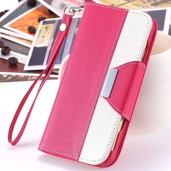 For Iphone 6 Plus Full Flip Leather Case For Iphone 6 Plus 5.5Inch 2054314821-2-hot pink