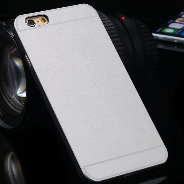 Brandnew Aluminum Metal Brush Back Cover For Iphone 6 4.7'' Slim P 2053374569-8-silver