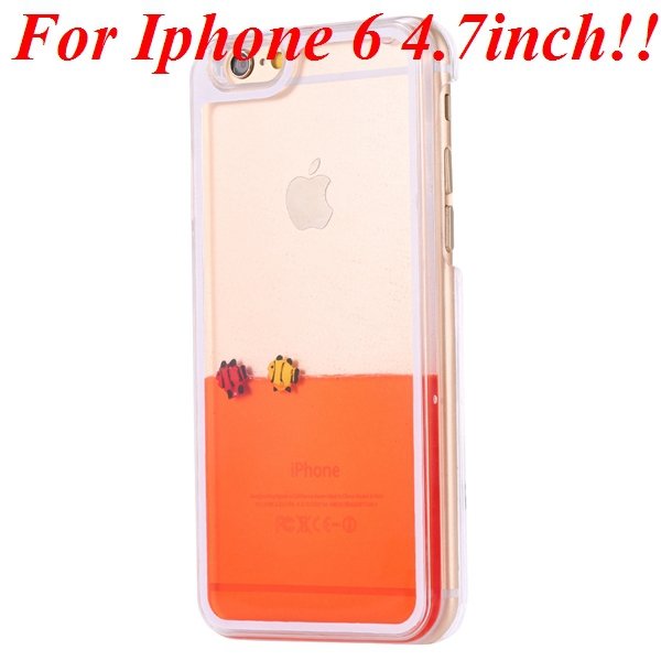 I6/6 Plus Dynamic Flowing Liquid Fish Clear Case For Iphone 6 4.7I 32277567848-1-orange for iphone 6