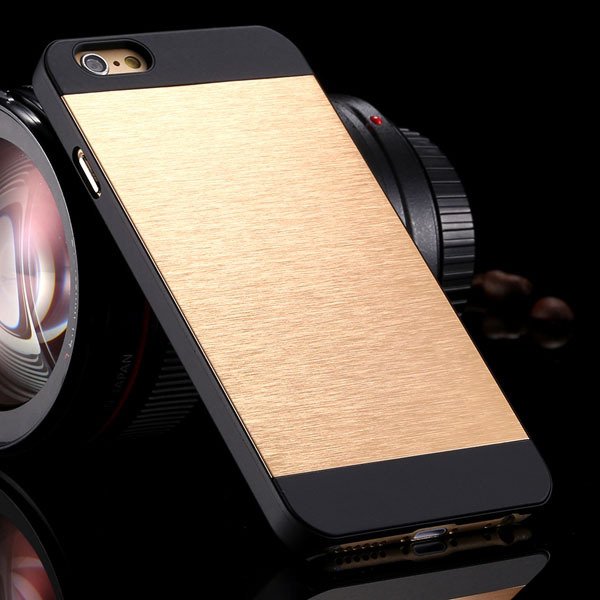 I6 Slim Case Aluminum Metal Brush Back Cover For Iphone 6 4.7Inch 32231887341-8-light gold