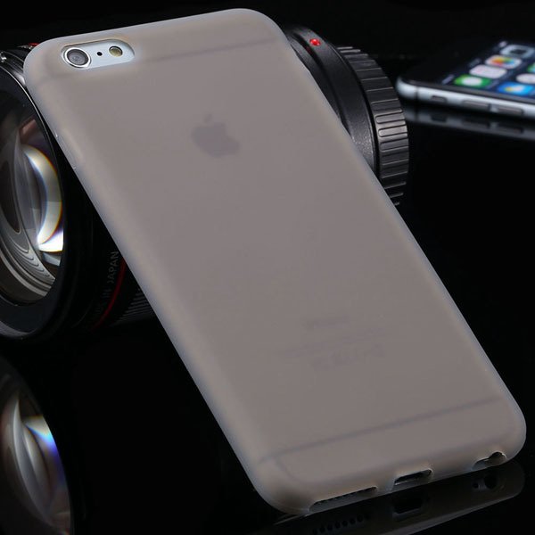 Ultra Soft Silicone Cover For Iphone 6 Plus 5.5Inch Back Phone Cas 2053450499-9-gray