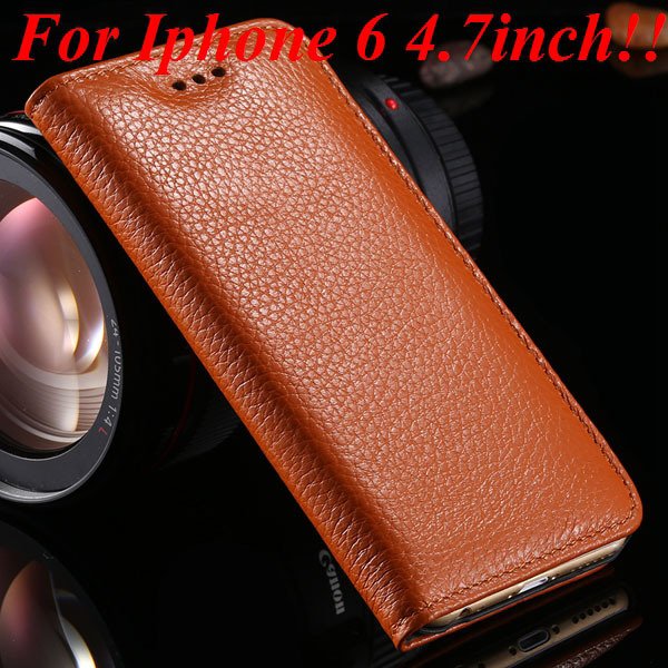 I6/6Plus Genuine Leather Case For Iphone 6 4.7Inch Full Protect Co 32236491521-13-brown for iphone 6