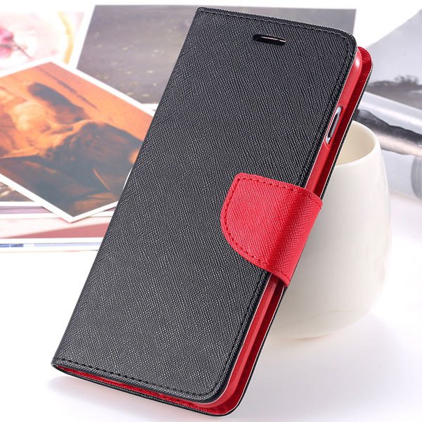 New Pu Leather Full Cover For Iphone 6 4.7 Inch Flip Phone Housing 2052907542-4-black red