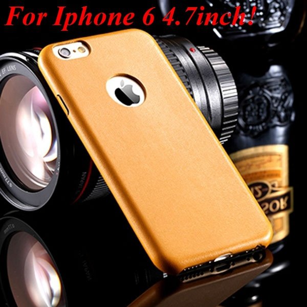 I6 Slim Case Original Ultra Thin Pu Leather Cover For Iphone 6 4.7 32261009616-2-yellow for iphone 6