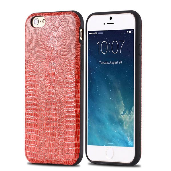 High-End Pu Leather Back Cover For Iphone 6 4.7Inch Cell Phone Bag 32237504954-5-orange