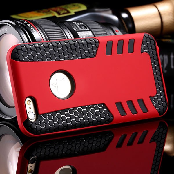 Slim Rocket Back Case For Iphone 6 Plus 5.5Inch Hard Pc Frame + So 32249522752-4-red