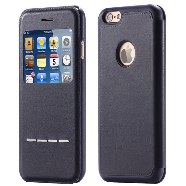 I6 Plus Smart Slide Pc Window View Cover For Iphone 6 Plus 5.5Inch 32242160293-1-black