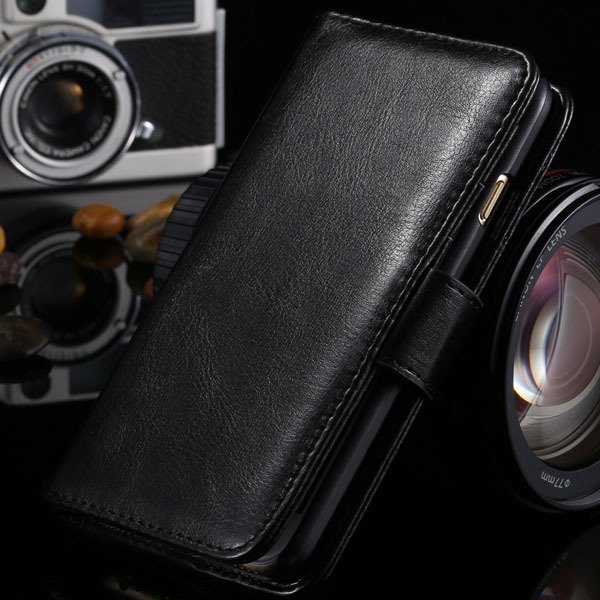 I6 Flip Case Stand Pu Leather Cover For Iphone 6 4.7Inch Wallet Ba 1990100255-1-black