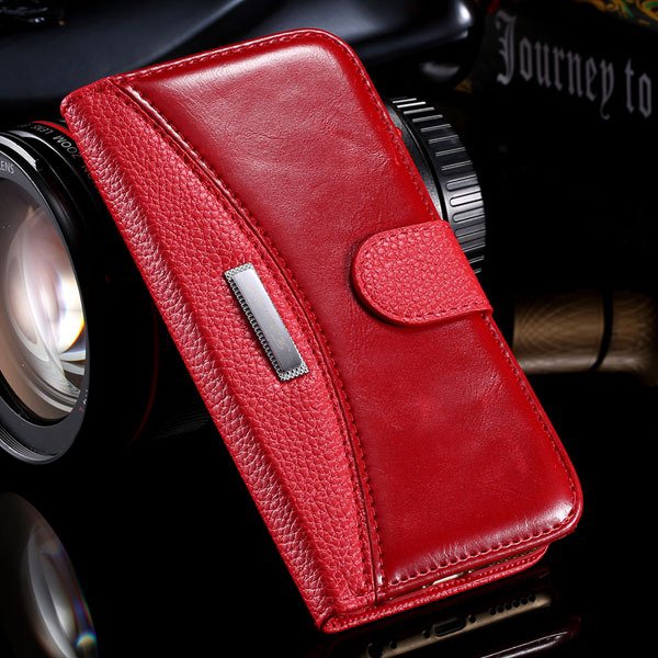 Business Wallet Cover For Iphone 6 Plus 5.5Inch Leather Case Full 32249829374-3-red