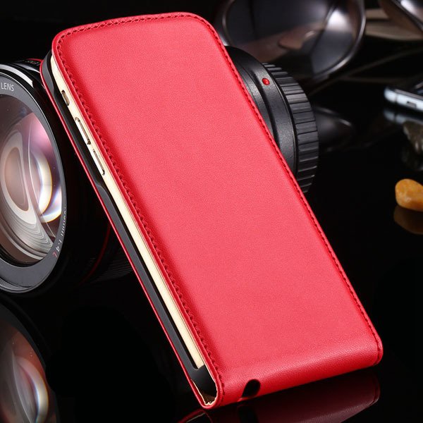 I6 Plus Genuine Leather Cover For Iphone 6 Plus 5.5Inch Flip Verti 32268114738-3-red