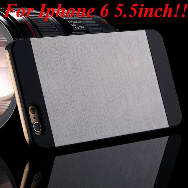 I6/6Plus Aluminum Shiny Metal Brush Hard Cover For Iphone 6 4.7Inc 32232320776-1-silver for plus