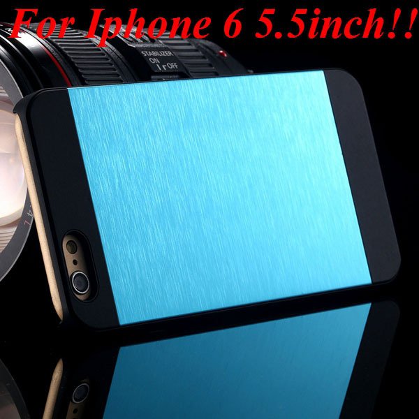 I6/6Plus Aluminum Shiny Metal Brush Hard Cover For Iphone 6 4.7Inc 32232320776-10-sky for plus