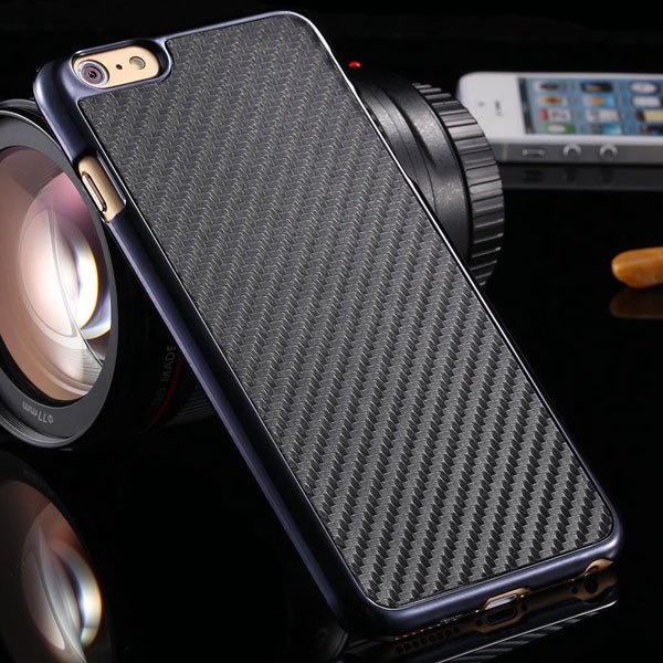 I6 Carbon Fiber Slim Hard Cover For Iphone 6 4.7Inch Back Case Wit 32251706070-1-black