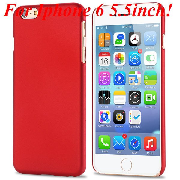 I6/6 Plus Slim Case Mat Lubricating Smooth Back Cover For Iphone 6 32281037773-2-red for 6 Plus