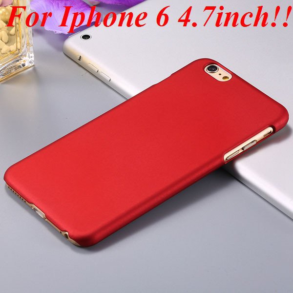 I6/6 Plus Slim Case Mat Lubricating Smooth Back Cover For Iphone 6 32281037773-10-red for iphone 6