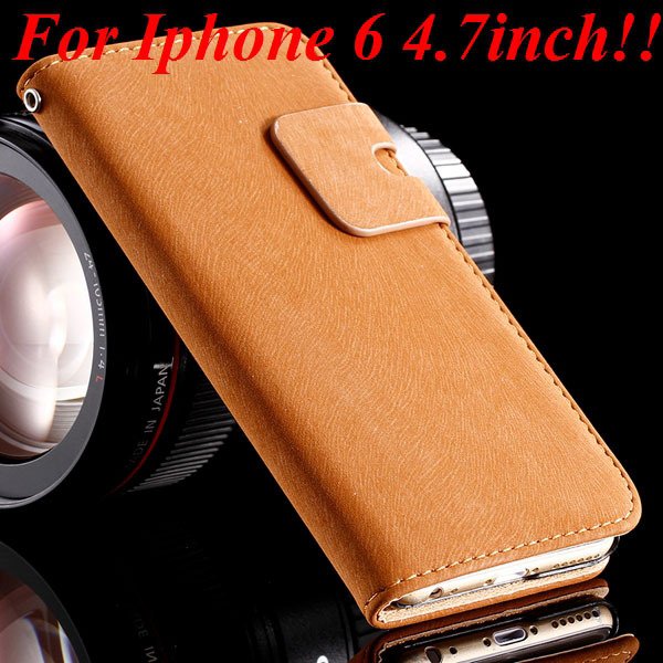 I6 Flip Case Luxury Smooth Pu Leather Cover For Iphone 6 4.7Inch F 32235574059-5-brown