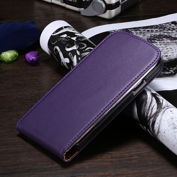 S3 Genuine Leather Case Flip Vertical Cover For Samsung Galaxy Sii 1790519925-6-purple