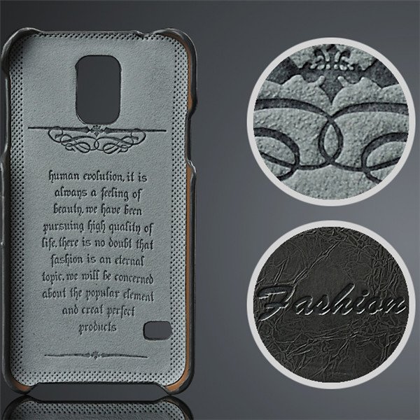 Newest Grease Glazed Pu Leather Wallet Cover For Samsung Galaxy S5 2046059776-2-black