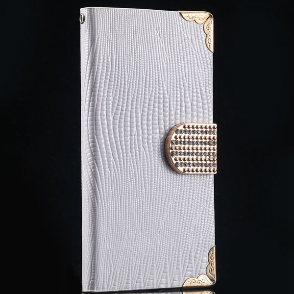 S4 Luxury Bling Diamond Case Full Wallet Book Cover With Shiny Rhi 1999249029-3-white