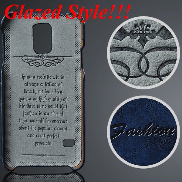 S5 Card Slot Back Cover For Samsung Galaxy S5 I9600 Grease Glazed 32237404056-4-blue