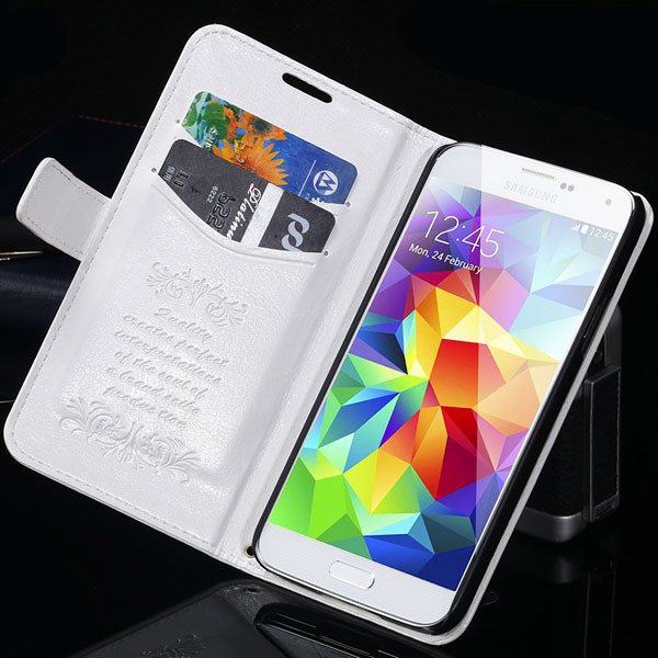 S5 Flip Case With Card Insert Full Protect Cover For Samsung Galax 1871229003-2-white