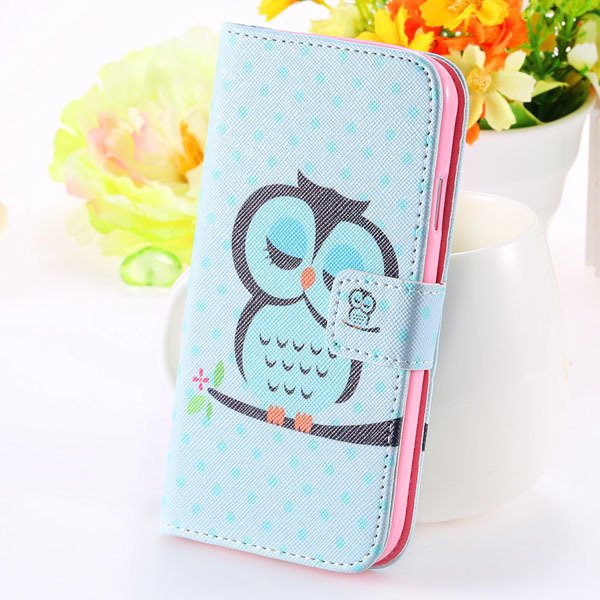 Unique Cultural Print Pattern Full Cover For Samsung Galaxy S3 Sii 32251203024-7-sky blue owl