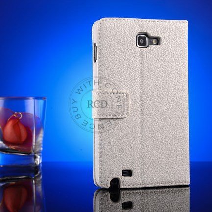 Top Quality Pu Leather Case For Samsung Galaxy Note I9220 N7000 St 1063977847-1-White