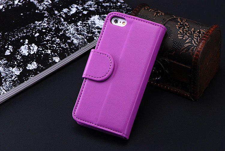 5C Luxury Pu Leather Case Photo Frame Wallet Book Cover For Iphone 1330010949-9-Lavender