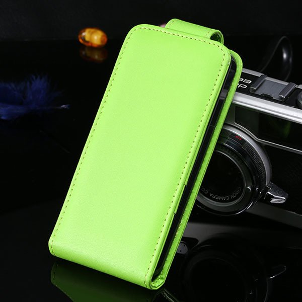 5S Flip Case Pu Leather Cover For Iphone 5 5S 5G Vertical Full Cov 1850210035-5-green