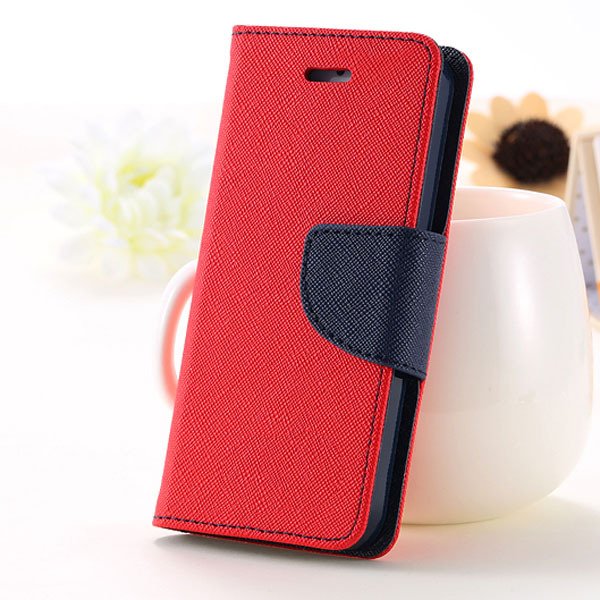 5C Case Wallet Book Style Full Case For Iphone 5C Colorful Flip Pu 1774245439-3-red