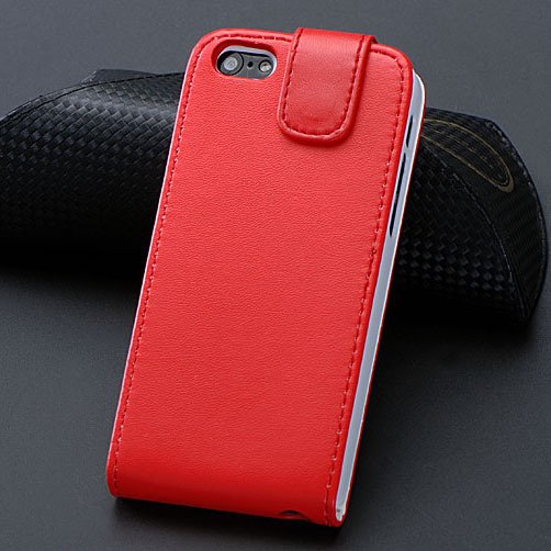 5C Pu Leather Case Flip Phone Cover For Iphone 5C Full Protect Wit 1348779321-3-Red