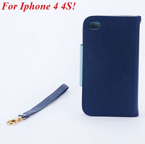 4S 5S Wallet Case For Iphone 5 5S 5G 4 4S 4G Fly Bird Flip Pu Leat 1848633058-12-deep blue for 4S