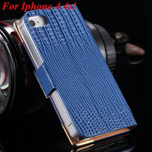 4S 5S Diamond Leather Case For Iphone 5 5S 5G 4 4S 4G Flip Wallet 1892017068-10-blue for 4s