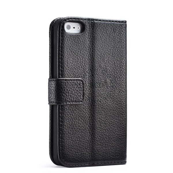 Luxury Wallet Leather Case For Iphone 5 5S 5G Original Cover With 1001913456-1-black