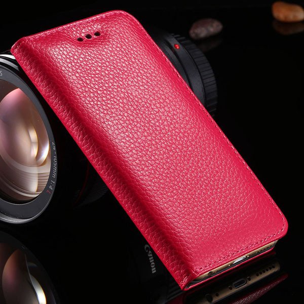5S Genuine Leather Case For Iphone 5 5S 5G Full Protective Cell Ph 32269665739-6-hot pink