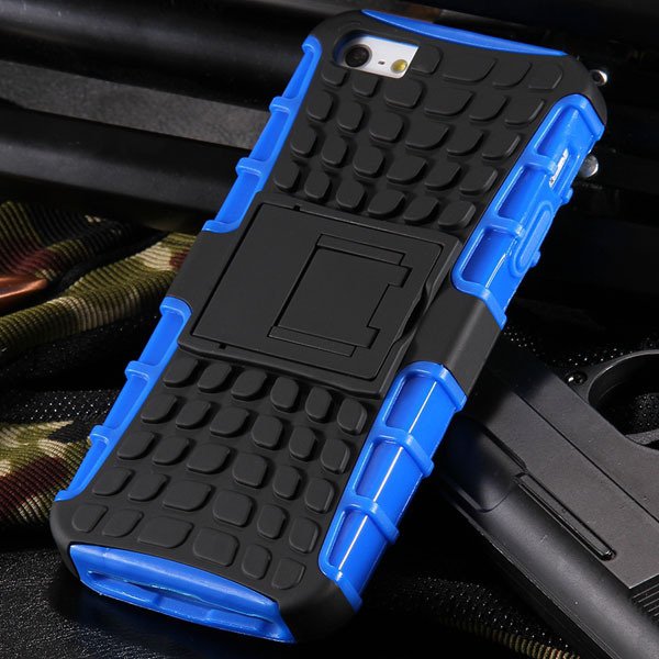 5S Heavy Duty Armor Case For Iphone 5 5S 5G Dual Protect Hybrid Ba 32303987983-4-blue