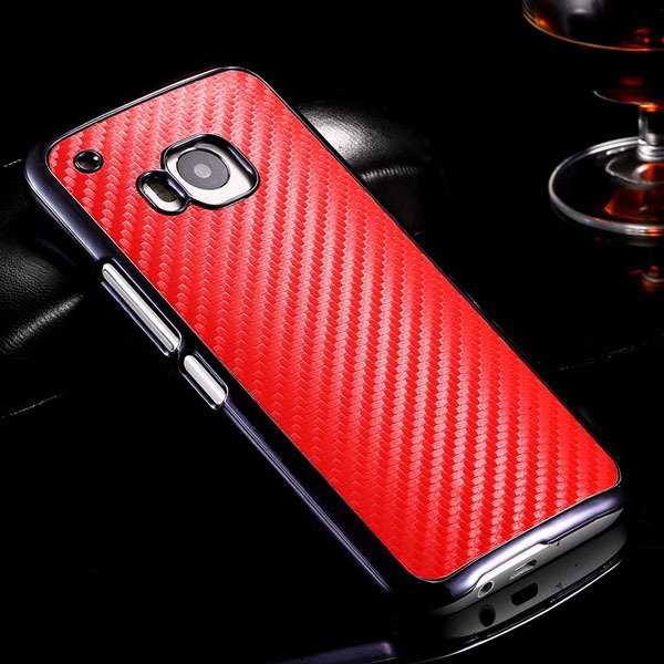 M9 Plating Microfiber Case With Chromed Metallic Frame For Htc One 32304730204-2-red