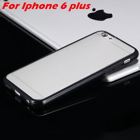 New Arrival Slim Colorful Tpu Clear Case For Iphone 6 4.7'' Phone 2018245815-11-Black For I6 Plus
