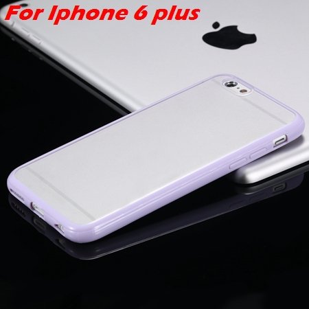 New Arrival Slim Colorful Tpu Clear Case For Iphone 6 4.7'' Phone 2018245815-15-Purple For I6 Plus
