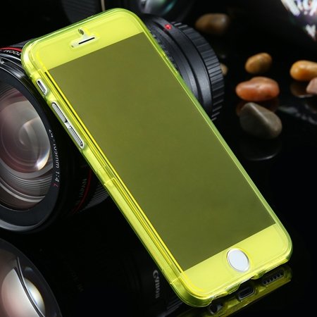 Ultra Light Transparent Slim Tpu Soft Flip Case For Iphone 6 4.7"" 2032639495-5-Yellow